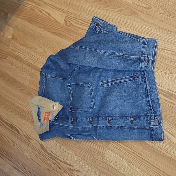New Corduroy collared Levi's blue denim jacket sizes  XXL and XXXL - Picture 7 of 8